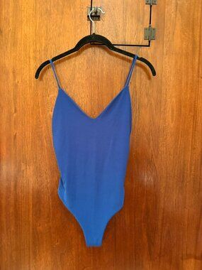(Another) sexy blue bodysuit!
